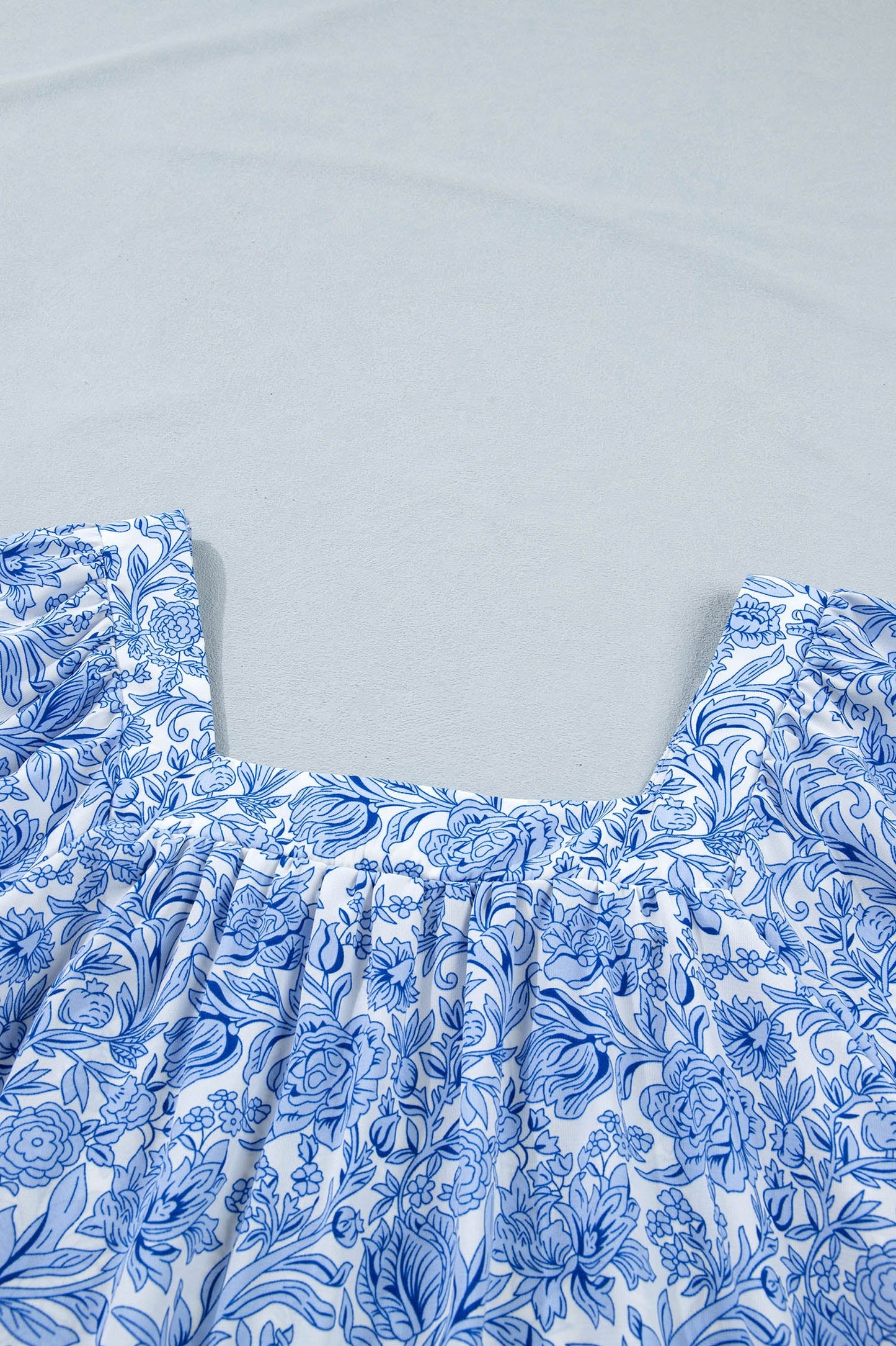 Lyanna Sleeve Pleated Floral Blouse