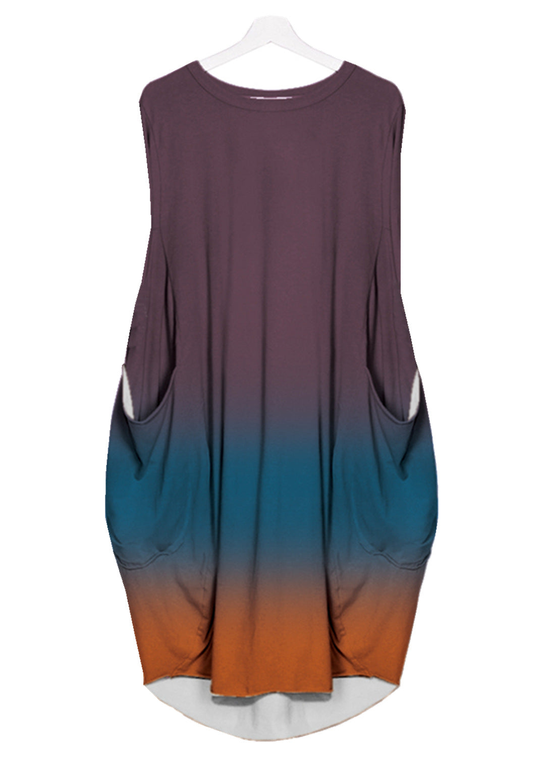 Mid-length Plus Size Printed Sleeveless Dress