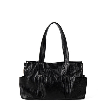 Stylish Metallic Hobo Tote Purse - Summer Design Large Capacity Multi-Compartment Shoulder Bag for Women