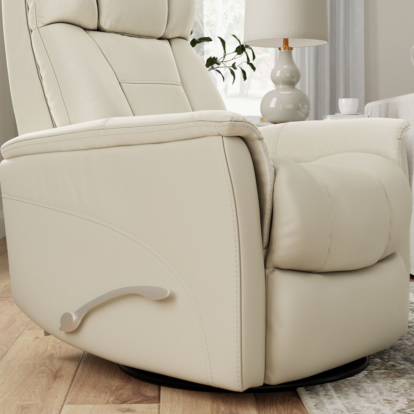 Bentley - Swivel Glider Recliner With Manual Adjustable Headrest & Footrest