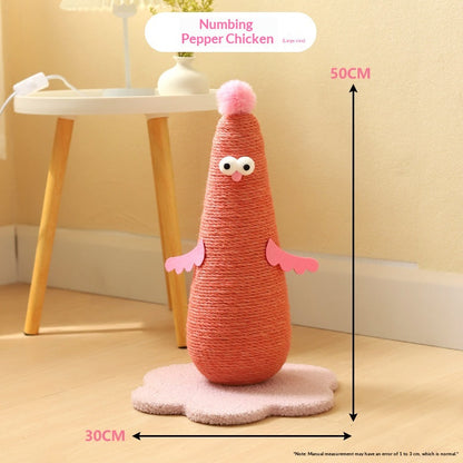 Cat Scratching Board, Vertical, Durable, Not Easy To Shed, Hemp Rope Post, Self-Entertainment, Boredom Relief, Cat Climbing Frame, Pet Supplies, Cross-Border Hot Item
