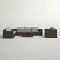 Stylish Rattan Wicker Person Seating Group With Premium Sunbrella Cushions Perfect For Outdoor Entertaining