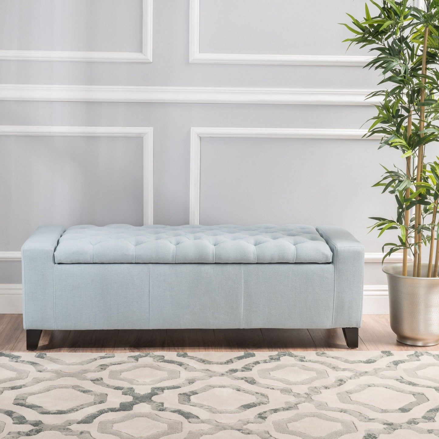 Guernsey Ottoman Storage With Tufted Top