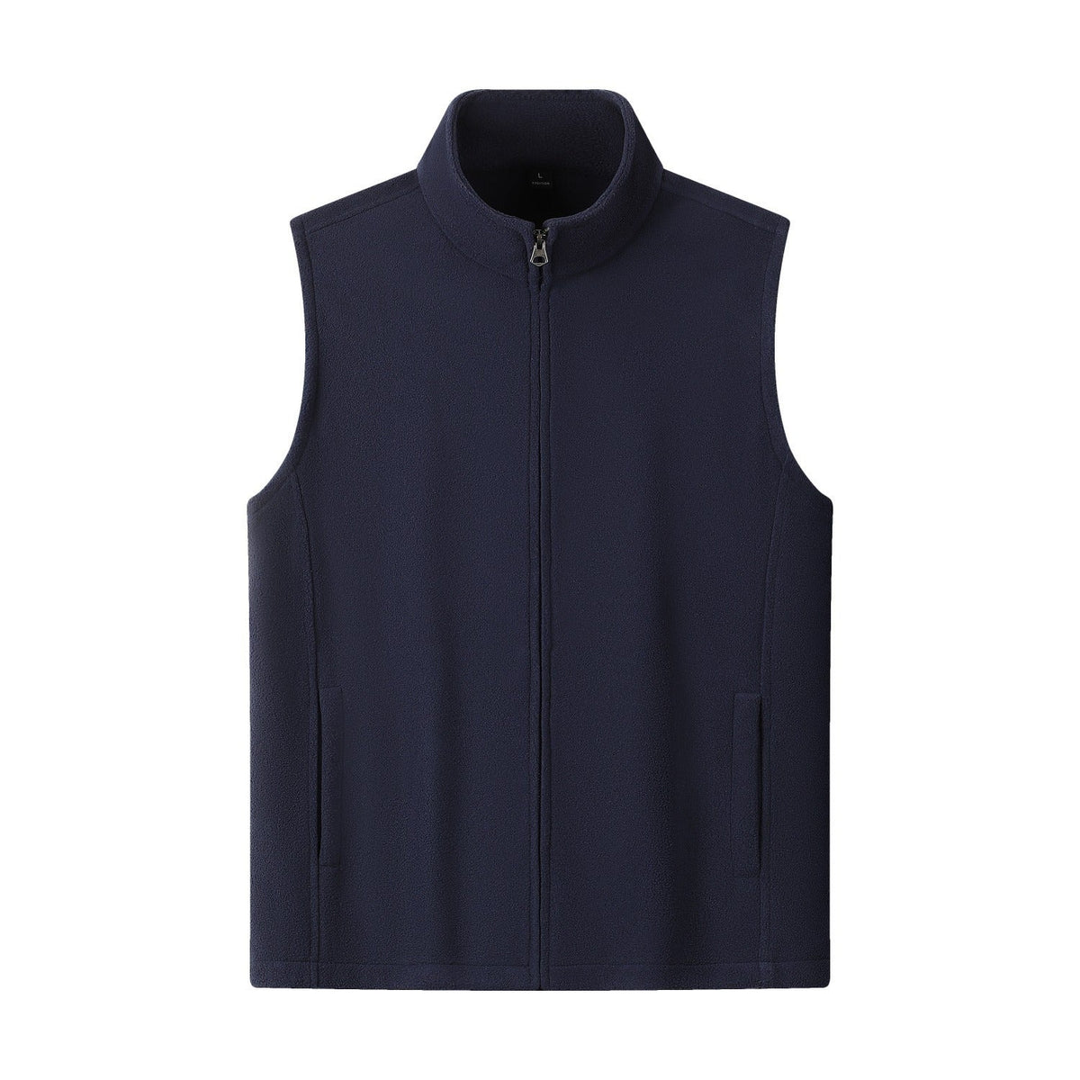 Zipper Stand Collar Double-sided Fleece Cardigan Fleece Vest