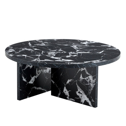 Versatile Round Coffee Table For Various Interior Styles