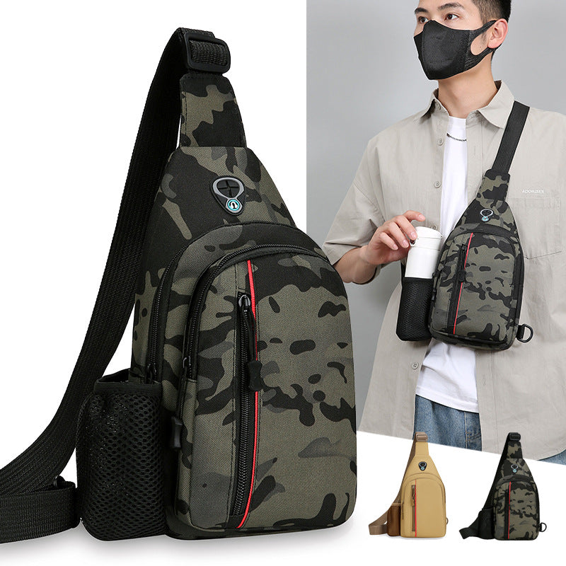 Mens Large-Capacity Shoulder Crossbody Bag