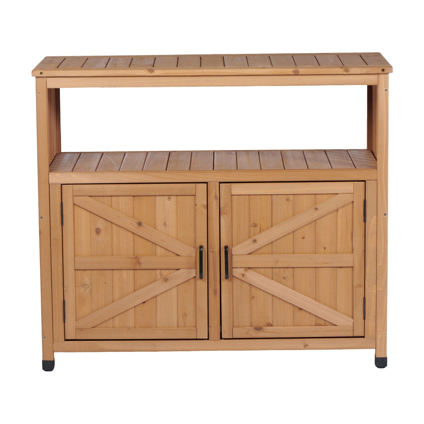 Patio Bar Table Set With Storage