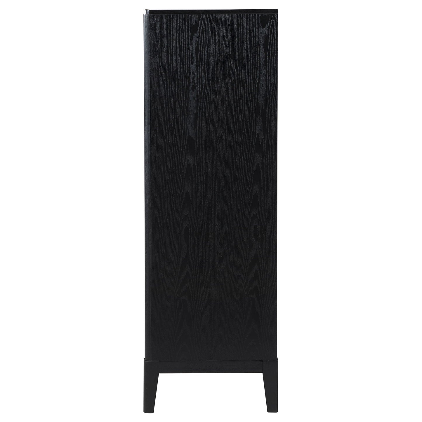 Mason - 5 Drawer Chest With Fluted Design - Black