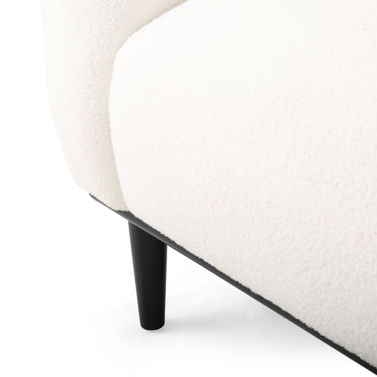 Bouclé Fabric Loveseat Sofa - 50 Inch