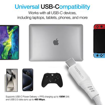 Naztech REcoil USB-C to USB-C Magnetic Cable 6ft