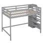 Loft Bed With Built In Storage Wardrobe And Staircase