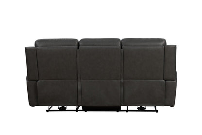 Pierce - Power Sofa With Power Recline, Power Headrest (Drop Down Table With Two Cup Holders)-Zero Gravity, Lumbar