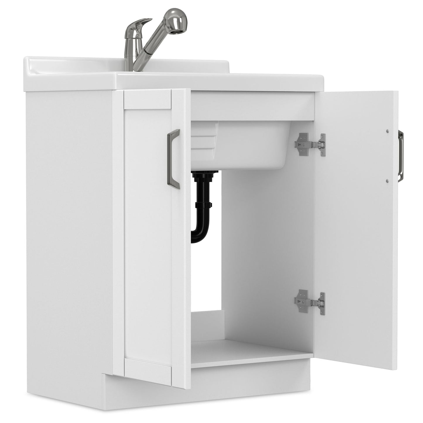 Kyle - Laundry Cabinet & Faucet And Stainless Steel Sink