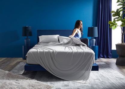 BedGear Dri-Tec Sheet Set, Light Grey, Full