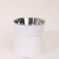 High Foot Neck Protection Pet Stainless Steel Bowl
