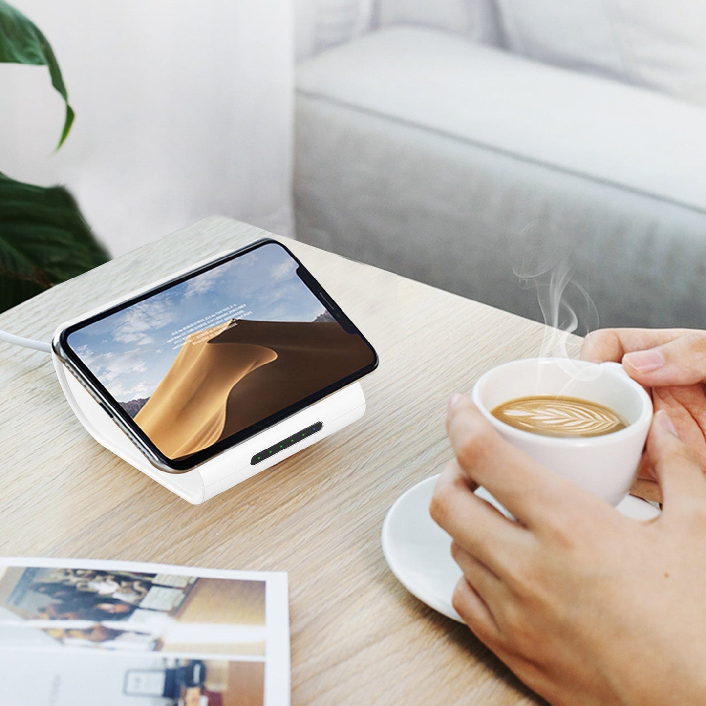 Qi Wireless Charger 10400mAh Power Bank 5W Wireless Charger Pad 2.1A USB Charge Port Portable Battery Charger for iPhone XS MAX XR Galaxy S10 S9+ Note