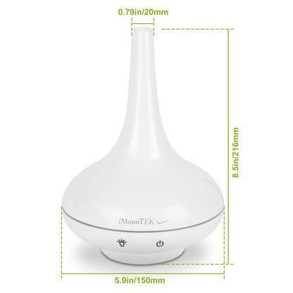 200ml Cool Mist Humidifier Ultrasonic Aroma Essential Oil Diffuser w/7 Color LED Lights Waterless Auto Off for Office Home Room Study Yoga Spa