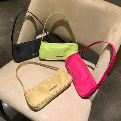 Summer Mini Women's Shoulder Bag – Stylish Nylon Oxford Cloth Underarm Bag, Fashionable & Versatile Baguette Bag hobo