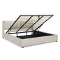 Storage Upholstered Hydraulic Platform Bed With Integrated Headboard