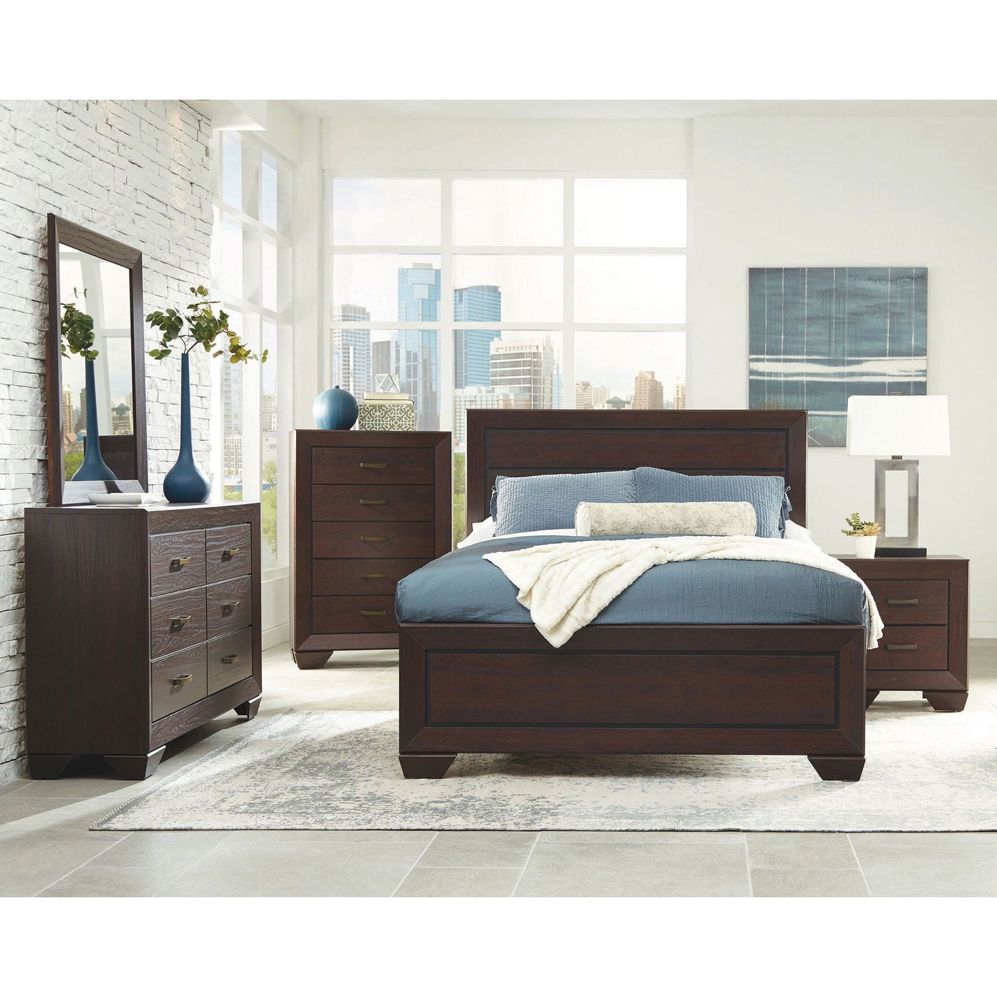Hadfield - 5 Drawer Chest In Rich - Dark Brown