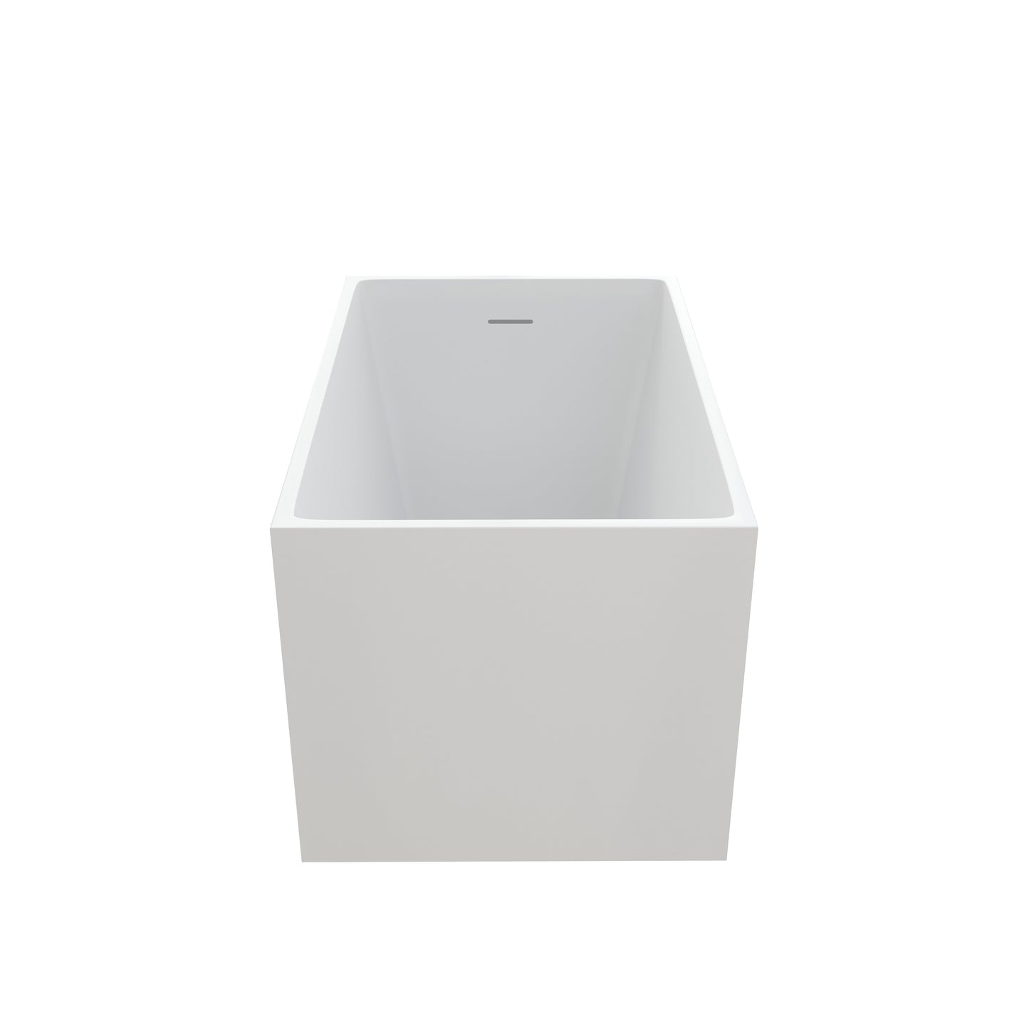 43" Acrylic Freestanding Bath Tub Modern Soaker Tub