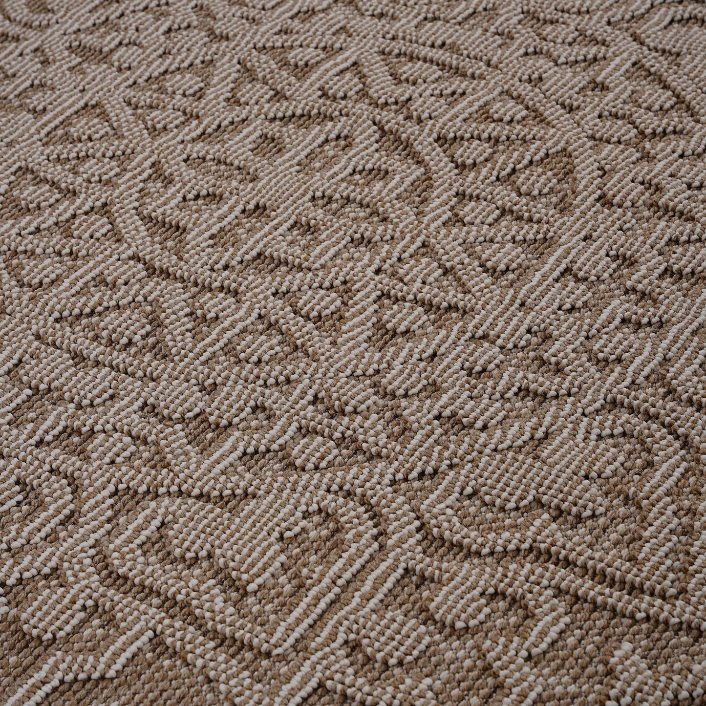 Guros - 6' X 9' Medallion Indoor / Outdoor Area Rug - Beige