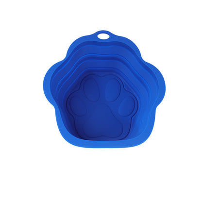 Foldable Silicone Dog Food Bowl For Pets