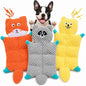 No Stuffing Squeaky Dog Toys For Samll Medium Large Breeds, 3 Pack Durable Plush Puppy Chew Toys For Teething And Boredom, Interactive Dog Toy To Keep Them Busy