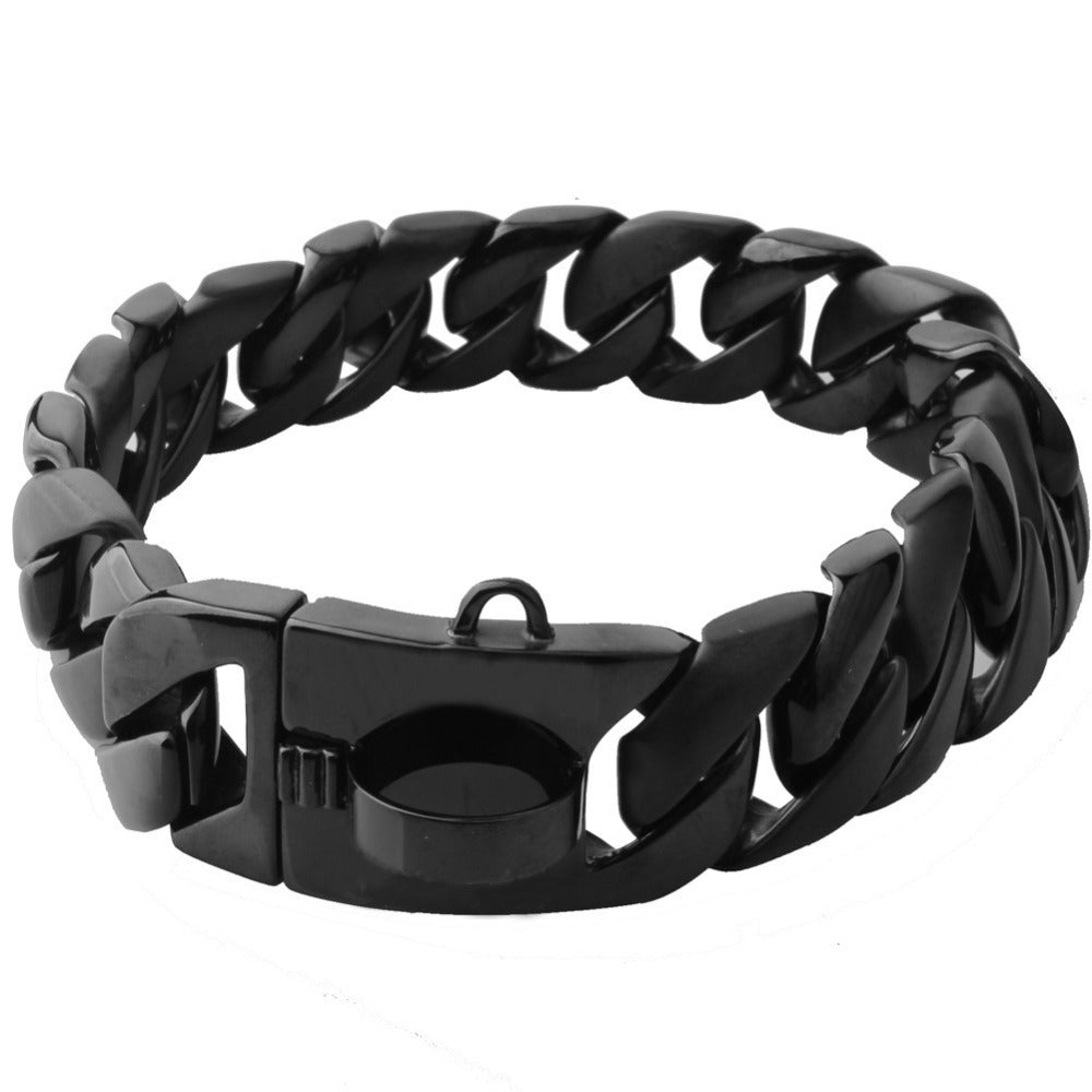 Stainless Steel Cast Old-style Snap-clasp Dog Leash