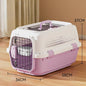 Sided Pet Carrier For Small Dogs & Cats, Airline Approved Travel Crate With Enhanced Security Latches, Front & Top Load Wire Door, Food Bowl For Traveling, Hiking, Camping