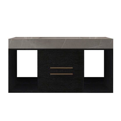 39.4 Inches Single Contemporary Floating Bathroom Vanity