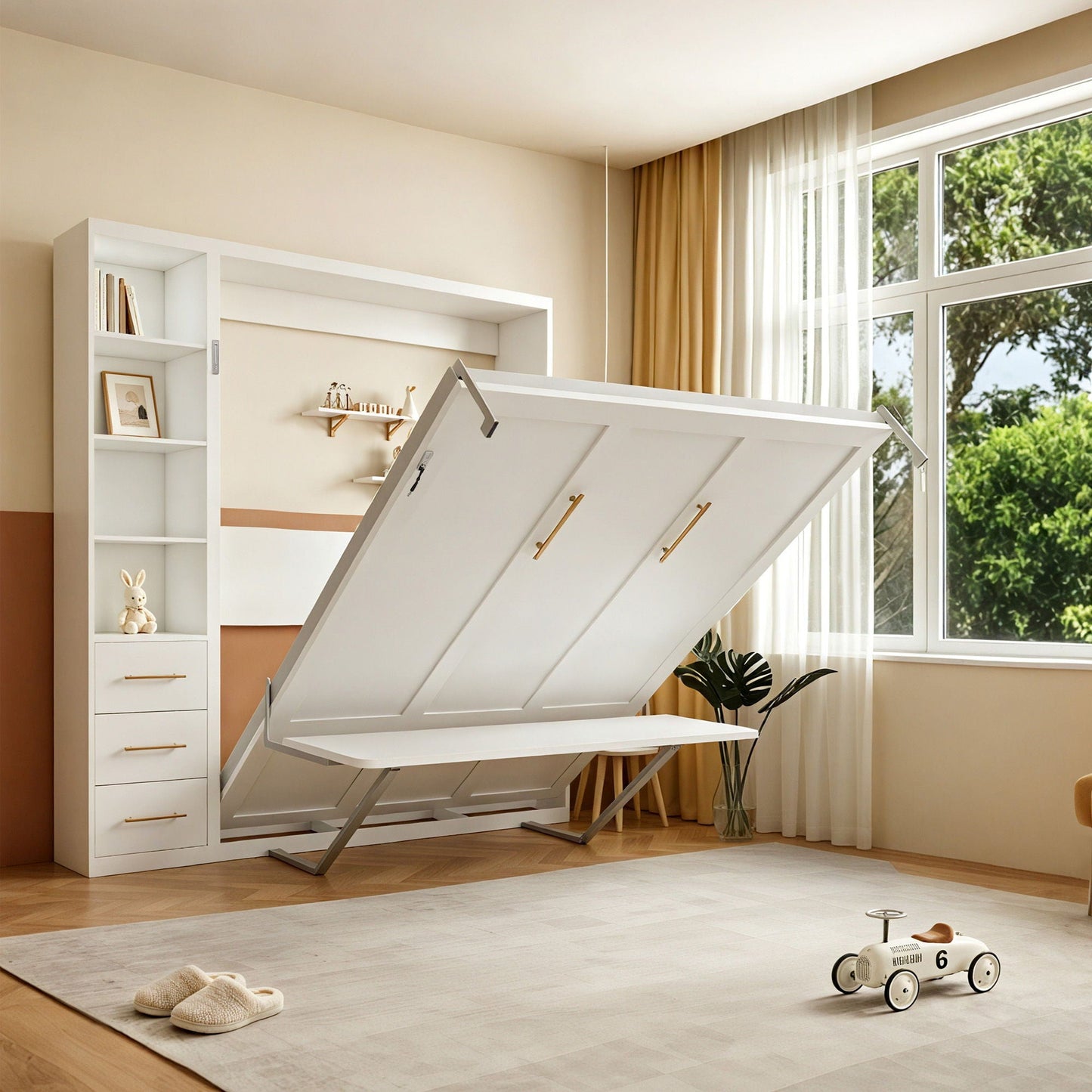 Folding Vertical Murphy Wall Bed