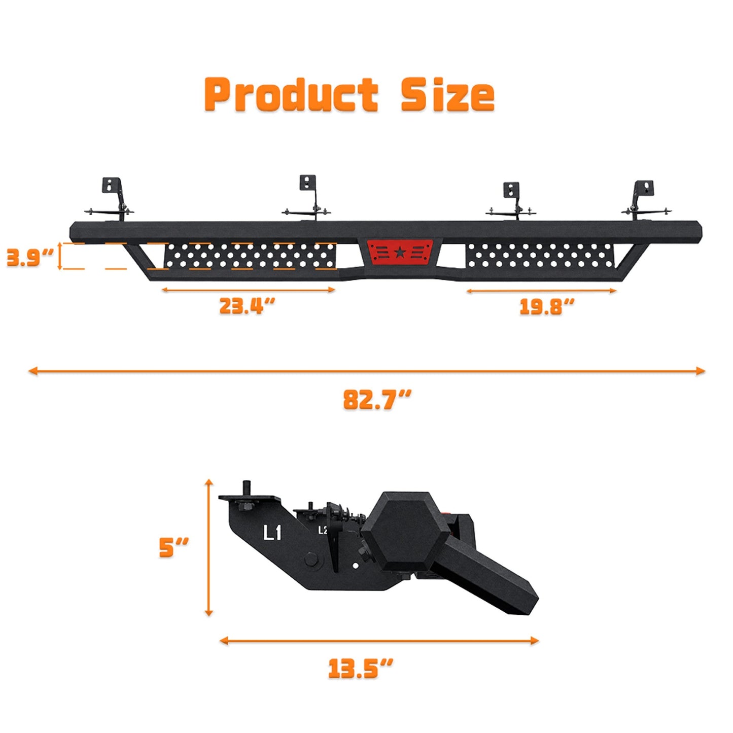 Hexagonal Style Running Boards for Jeep Gladiator JT