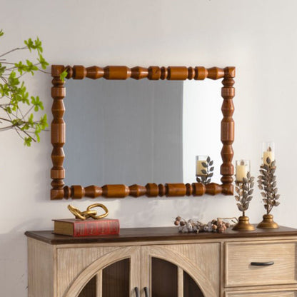 Vintage Wooden Carved Wall Mirror