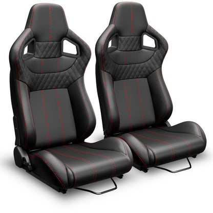 2PC Universal Bucket Racing Seats