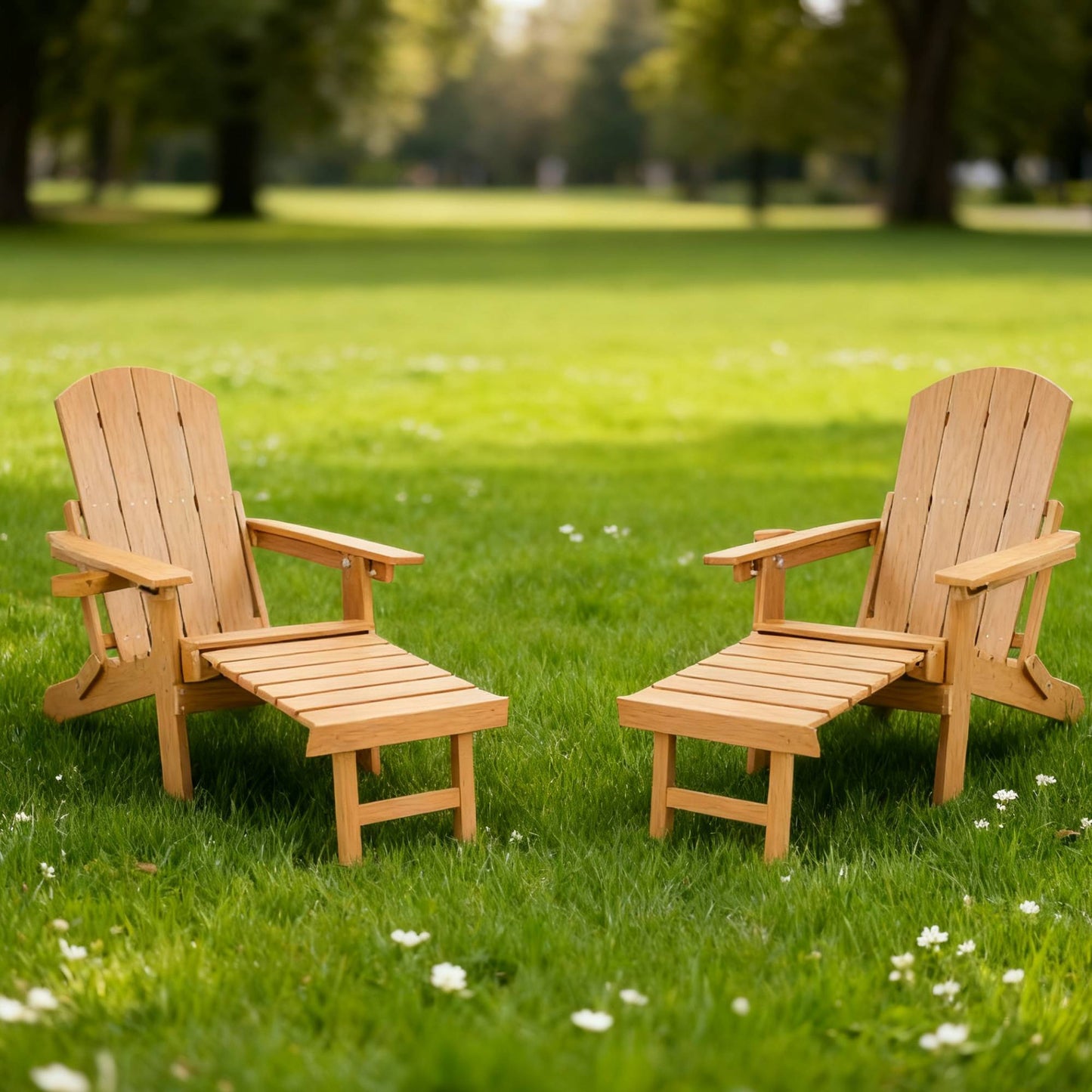 2-Piece All-Season Outdoor Lounge Chairs For Patio Leisure & Garden Relaxation Moments