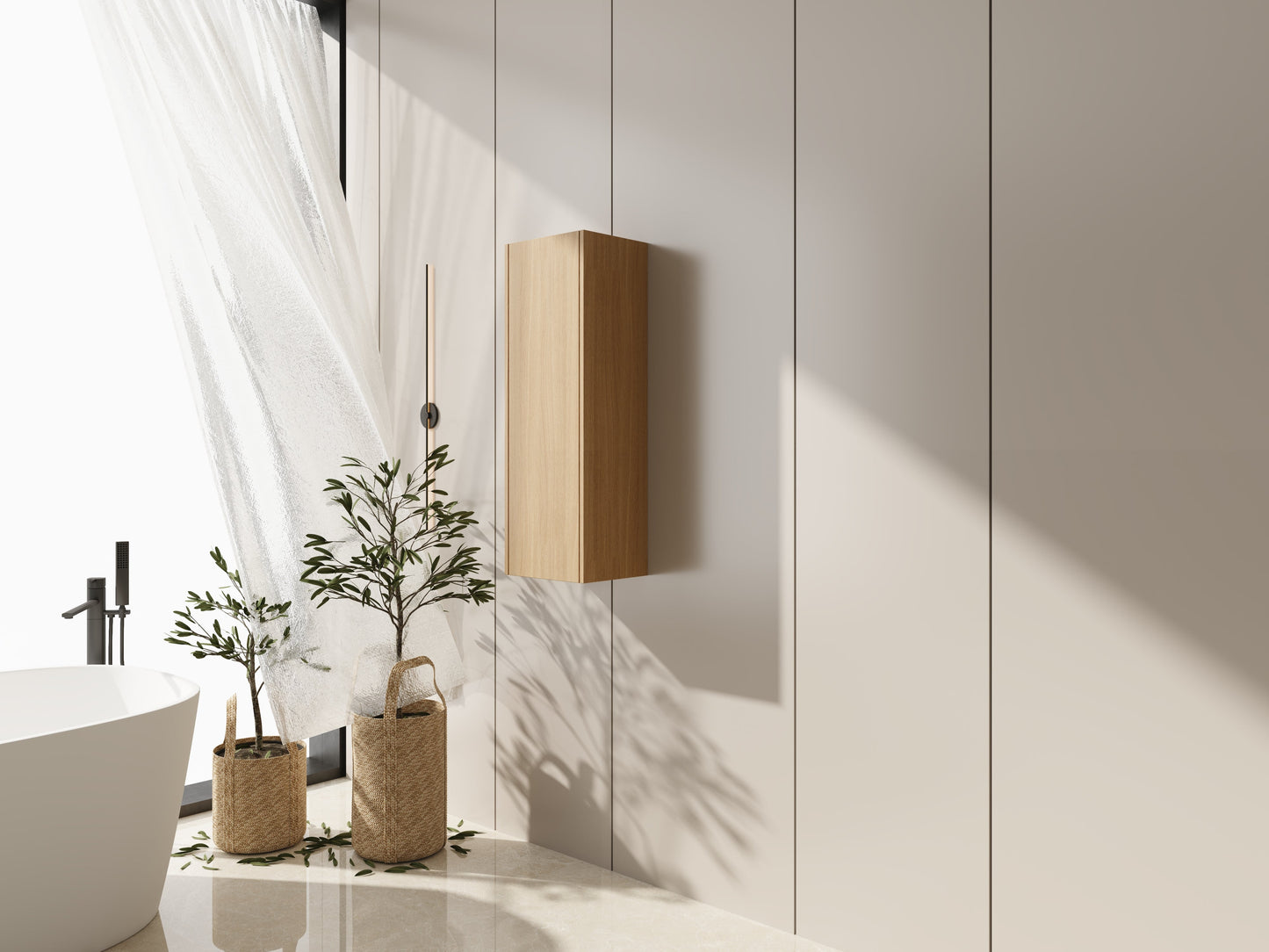 12 Inch Small Wall Mounted Side Cabinet