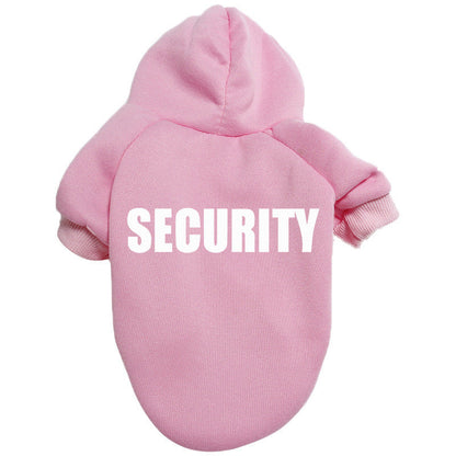 Solid Color Simple Warm Printed Pet Clothes