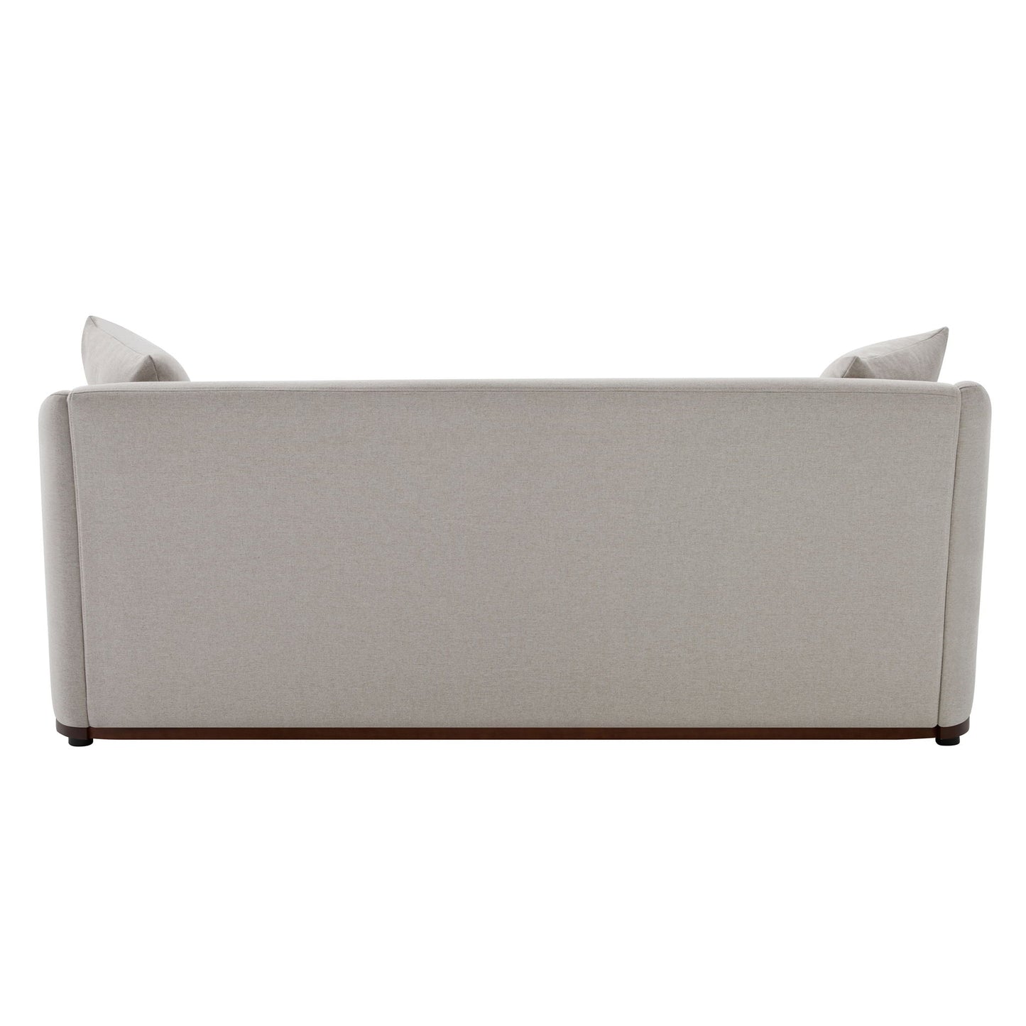 3 Seater Sofa With Wrap Around Armrests And Throw Pillows