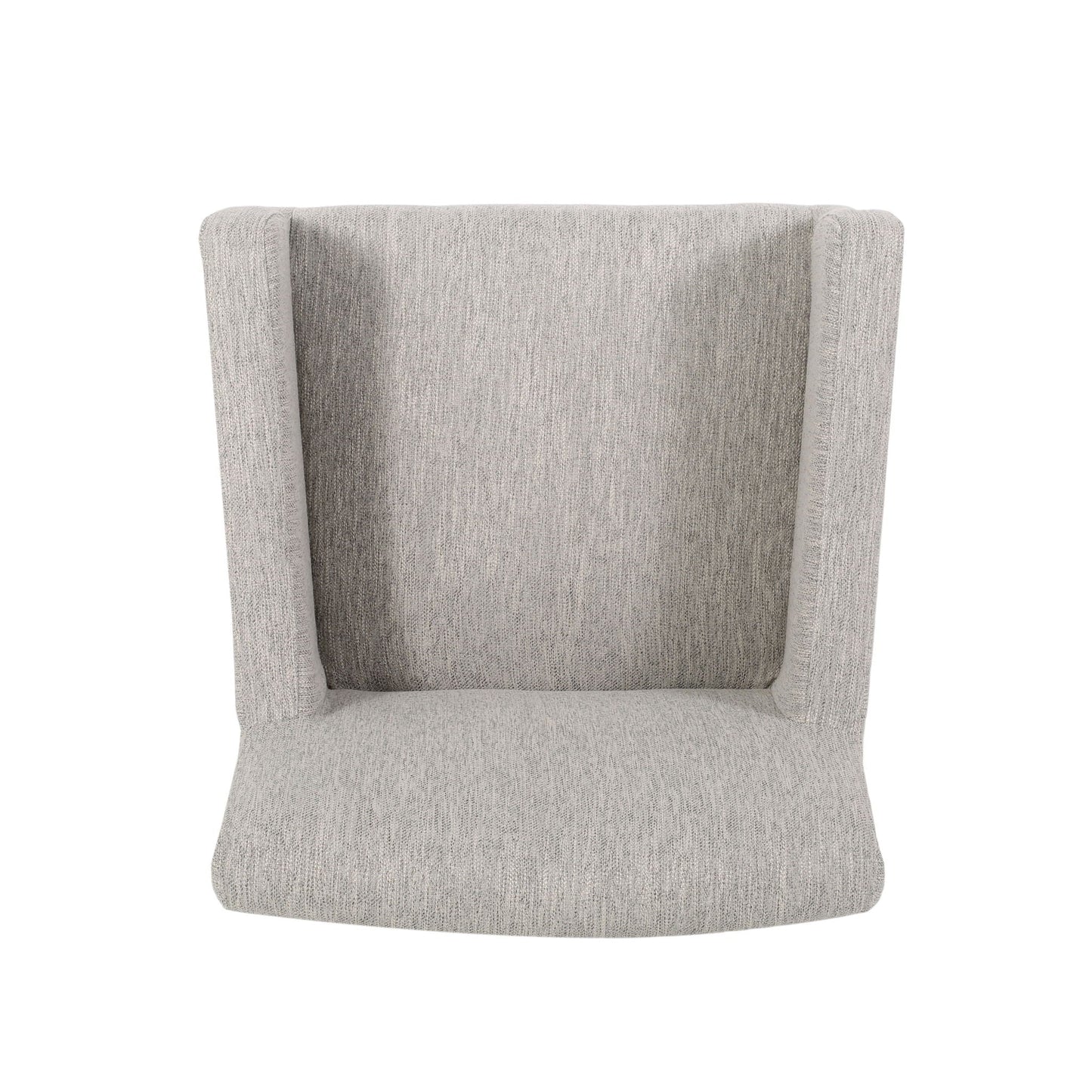 Charmed Upholstered Counter Stool with H-Frame Base and Round Arms