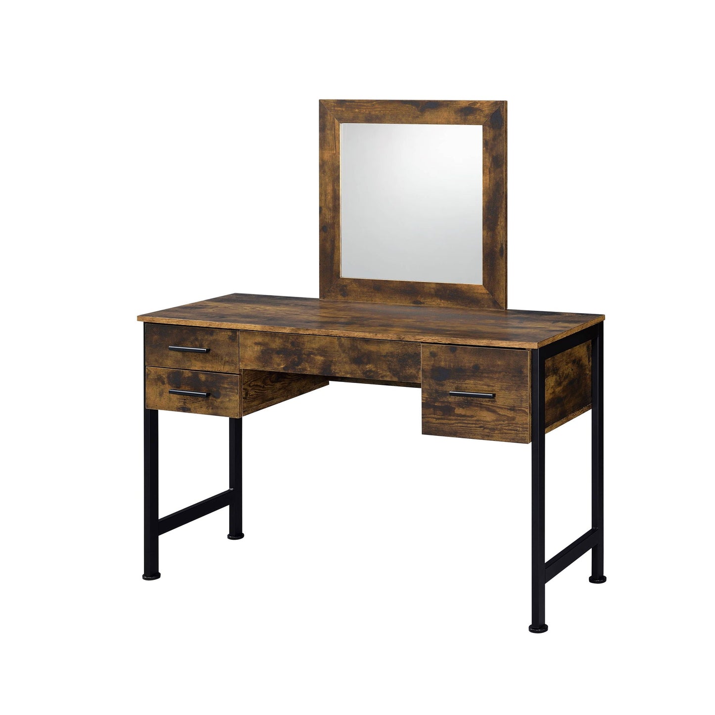 Juvanth Rustic Vanity Desk Mirror - Oak