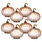 Set of 8 Glass Pumpkins