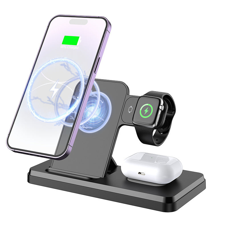 Folding Bracket Multifunctional Three-in-one Wireless Charger