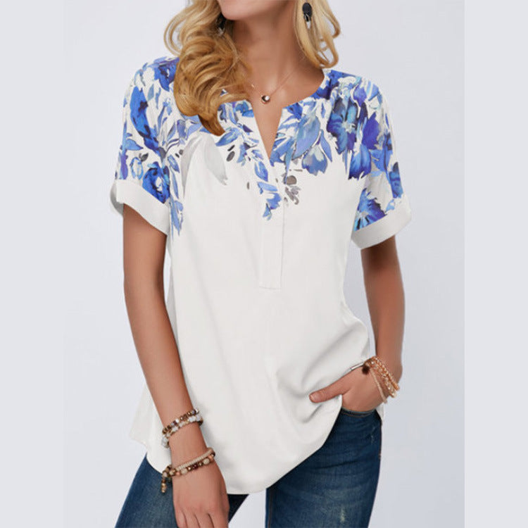 Top Plus Size Women's Short-sleeved T-shirt