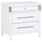 Gracemont 3-drawer Bedroom Nightstand Bedside Table White