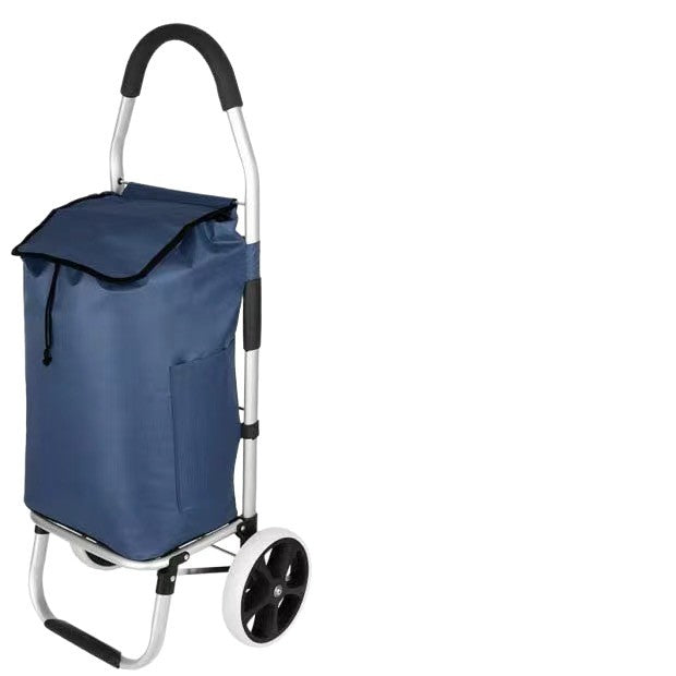 Aluminum Alloy Shopping Cart Pull Rod Folding Cart
