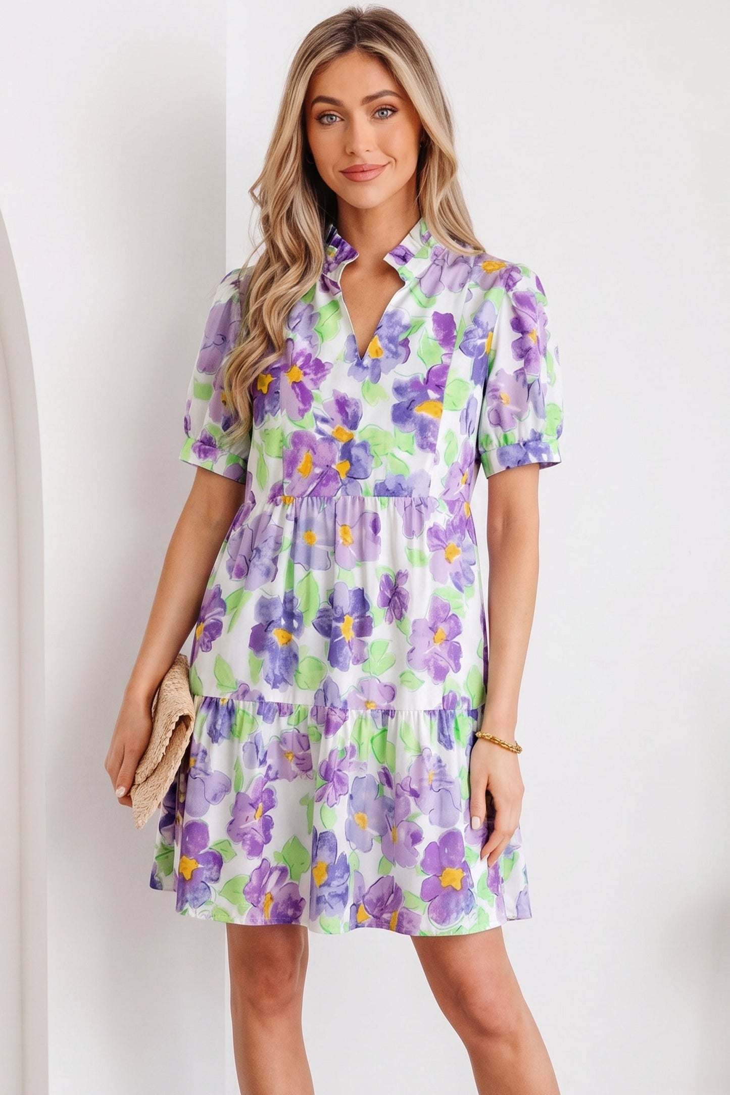 Penelope Tiered Ruffle Mini Dress