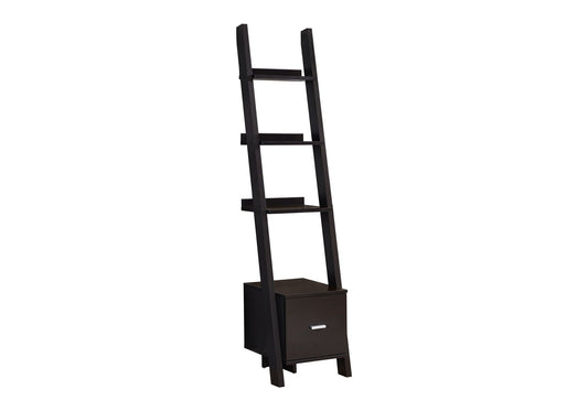Contemporary Corner Ladder Bookshelf for Office