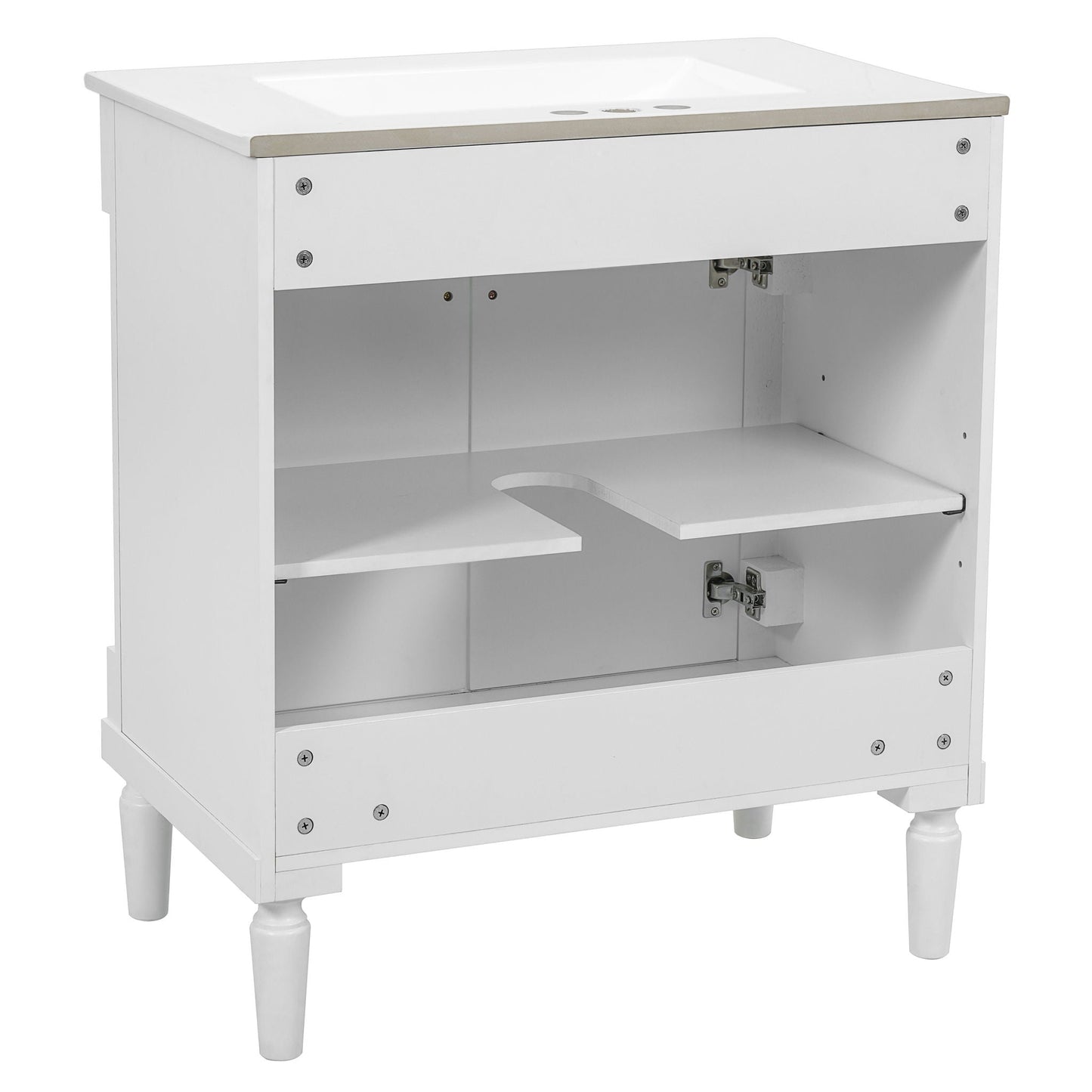 Bathroom Vanity Cabinet With Sink, Soft Close Doors, Storage Cabinet
