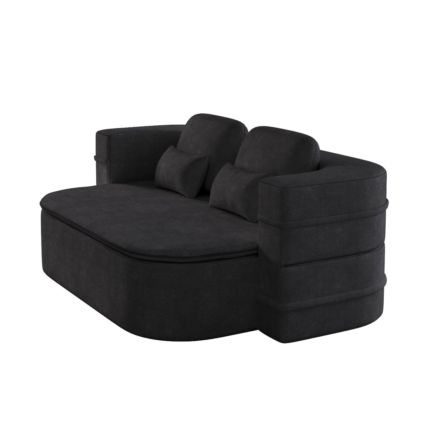 2 In 1 Foldable Sofa Bed With Multi Functional Blanket, Floor Lounge Sofa